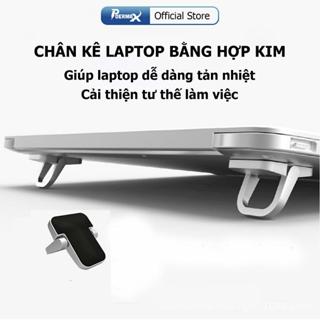 Chân kê laptop chất liệu hợp kim giúp laptop tản nhiệt tốt hơn, cải thiện tư thế làm việc
