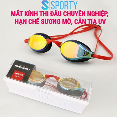 Kính bơi người lớn RG700 mắt tráng gương cao cấp cản tia uv, chống hấp hơi SPORTY