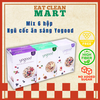 [COMBO 6 HỘP]Ngũ cốc nguyên cám ăn kiêng mix vị Yogood Gourmet Variety Pack 240g