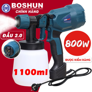 Súng phun sơn cầm tay BOSHUN Máy phun sơn CAO CẤP hàng Nhật chính hãng công suất 800W, 100% lõi đồng [BH 12 THÁNG]