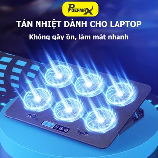 Đế tản nhiệt laptop kiêm giá đỡ được trang bị 6 quạt làm mát nhanh và tiếng ồn thấp- Poermax A9