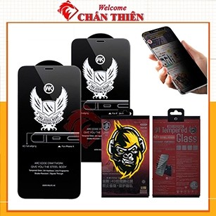 Cường lực chống nhìn trộm iphone 15 pro max 14 promax 11xs xr x 7 8 plus 13 12 xsmax full màn WUKONG không hộp [WK-4D]