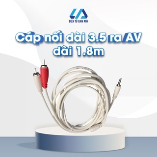 Cáp nối dài 3.5 ra 2 đầu hoa sen av dài 1,8m - linh anh audio