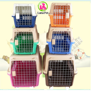 Lồng vận chuyển chó LỚN 5XL có TẤM LÓT và BÁNH XE LunaPet LV01, chuồng vận chuyển thú cưng tiện lợi