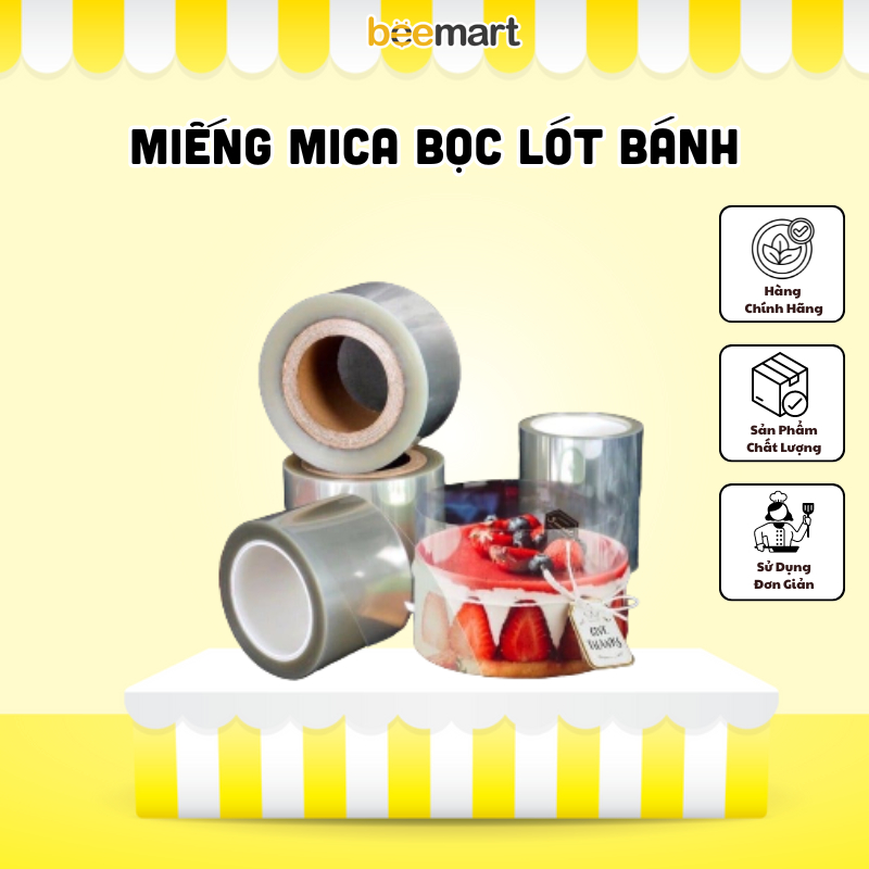 Miếng mica lót bọc bánh (1 tờ)