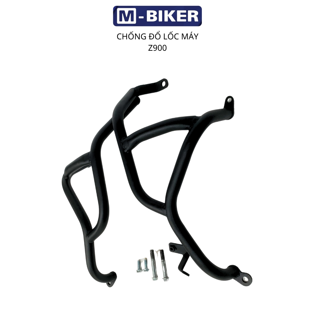 Chống đổ z900.Khung bảo vệ lốc máy kawasaki z900.Chống đổ lốc máy z900 sơn tĩnh điện màu đen.