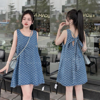Đầm jean kiểu sát nách hàng đẹp! | tombi shop