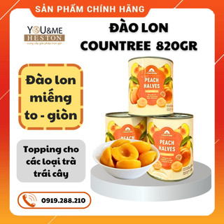 Đào ngâm Countree - Lon 820gram