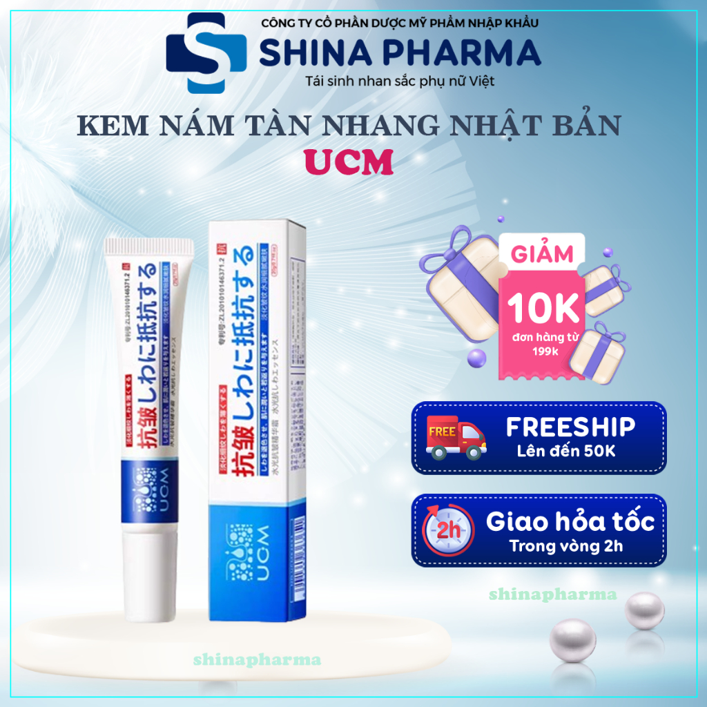 Kem Chống Lão Hóa Trắng Da UCM Nhật Bản - Kem UCM Xóa Nhăn Mờ Thâm Nám, Trẻ Hóa Làn Da Nhật Bản