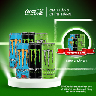 Hộp 6 Lon Monster Mix 3 vị Monster Energy, Monster Ultra Paradise, Monster Mango Loco 355ml/Lon