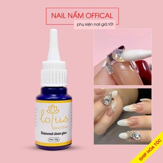 Nước sáng đá, nước tháo móng giả Lotus hàng xịn chai xanh 20g