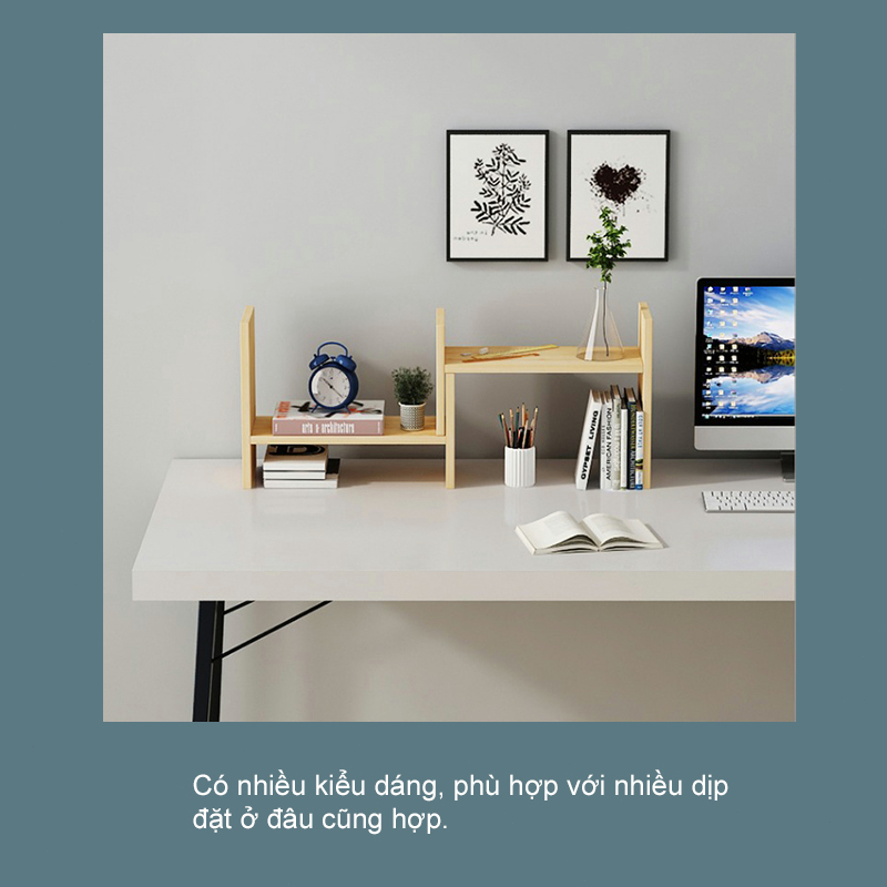 Bali Kệ Sách Gỗ Để Bàn Năng Điều Chỉnh Được Kích Thước Để Sách Đồ Dùng Cá Nhân Bằng Decor Bàn Làm Việc Bàn Học | BigBuy360 - bigbuy360.vn