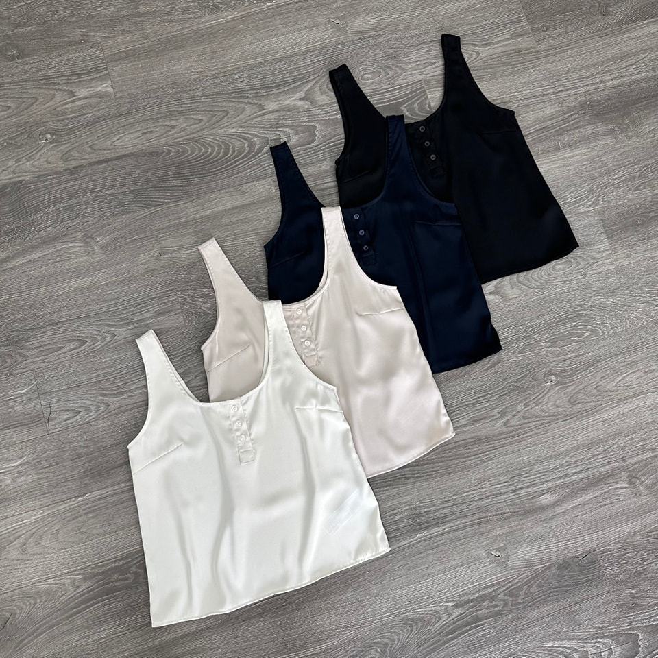 Áo MG Lụa Nút Trước 4M KAMI