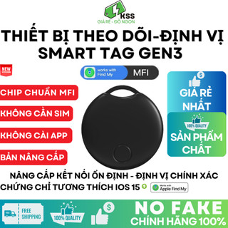 Thiết Bị Định Vị Theo Dõi Smart Tag Gen 3 - Tìm Pet Móc Khoá-Cho IP (iOS)-Chuẩn MFI App Find My-KSS