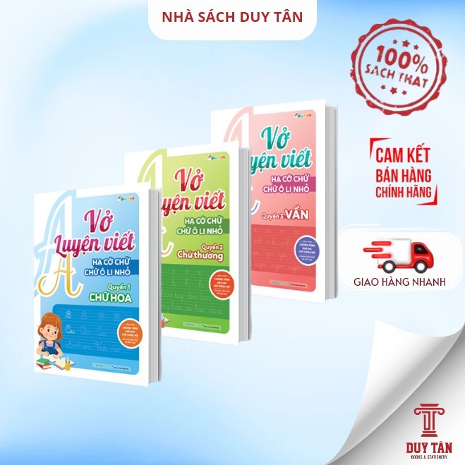 Sách - Vở luyện viết hạ cỡ chữ - MegaBook