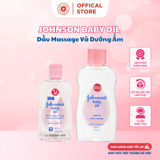 Dầu masage và dưỡng ẩm Johnson Baby Oil 50ml và 200ml