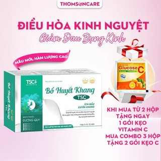 Bổ Huyết Khang - Hỗ trợ giảm rối loạn điều hòa kinh nguyệt, đau bụng kinh từ cao Ích mẫu và thảo dược - Hộp 30 viên