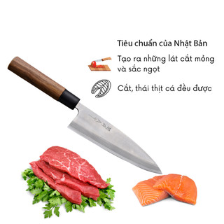 Dao nhà bếp Deba Nhật Bản cán gỗ cao cấp lưỡi 17cm công nghệ Nhật Bản Dao-10