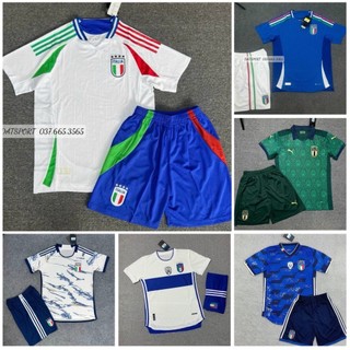 Quần áo bóng đá Euro 2024 Đội Tuyển Italia hàng vải thái cao cấp có nhận in tên số