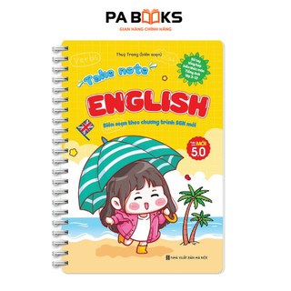 Sách Takenote Tiếng Anh - Phiên Bản Mới 112 Trang - Hệ thống kiến thức Tiếng Anh từ lớp 3 - 12