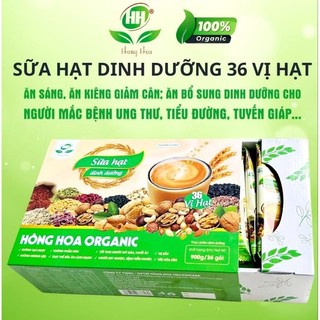  Sữa hạt 36 vị thuần chay   mẫu mớí có thẻ cào Hồng Hoa organic ăn sáng ăn kiêng giàu dinh dưỡng tốt cho tim mạch 900g 