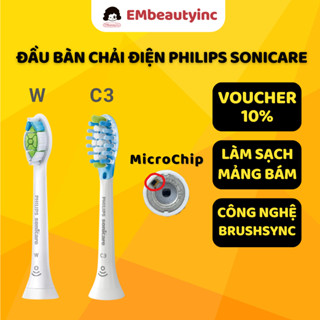  Đầu Bàn Chải Điện Philips Sonicare W C3 - Hàng Mỹ 