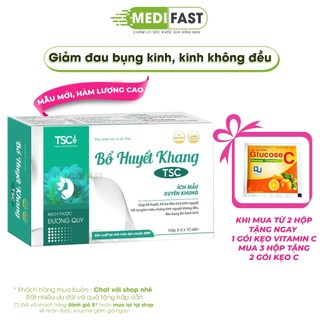Viên uống Bổ Huyết Khang TSC Group- Hỗ trợ ổn định kinh nguyệt, giảm đau bụng kinh từ ích mẫu ... - Hộp 30 viên