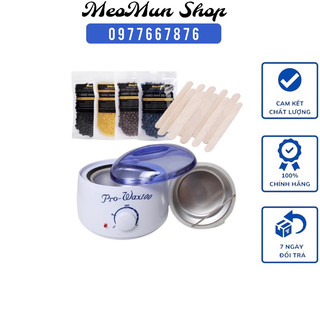 Combo bộ nồi nấu sáp wax lông và 4 gói hard wax beans 100g