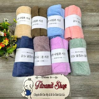 Khăn Tắm Hàn Quốc 140x70 cm, khăn tắm hàn quốc lông cừu