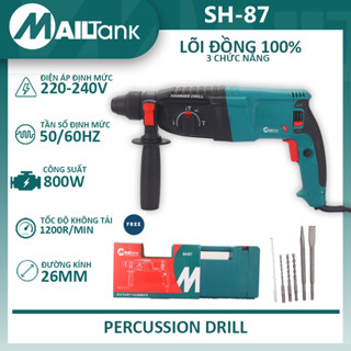Máy khoan MAILTank SH87 Máy khoan bê tông 3 chức năng 800W Máy Khoan Đục Bê Tông khoan tường\ khoan gỗ\ khoan sắt