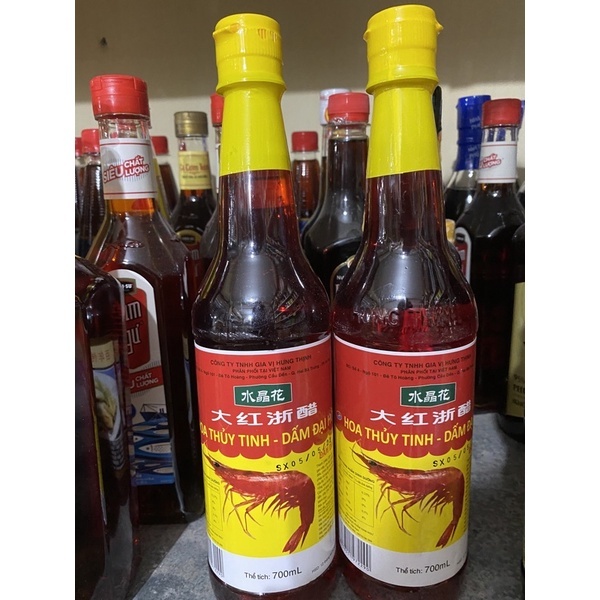 Dấm hồng chai nhựa 700ml
