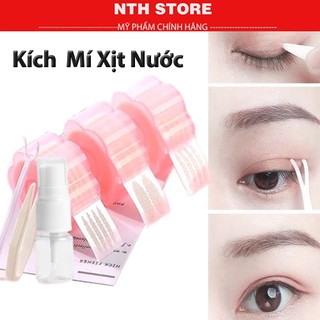 Kích mí xịt nước, dán mí lưới ren sẵn keo, không lộ, siêu tàng hình cuộn 360 miếng