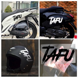 Sticker dán xe mẫu chữ Tafu | Decal chống nước, chống xước và dễ dán