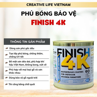 Sơn phủ bóng mờ cao cấp cho ngoại thất - Finish 4K - Creative Life Vietnam