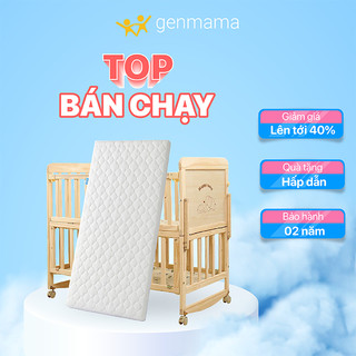 Cũi ngủ cho bé 2 tầng kèm Nôi cũi gỗ cho bé đa chức năng chất liệu gỗ thông kích thước 105x60x90cm