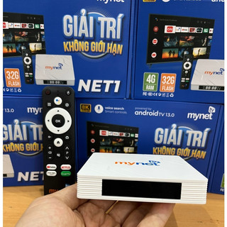 Android tv box mynet 4g ram 2g/4g rom 16g/32g đk voice hđh 13.0 wifi, bluetooth xem truyền hình free