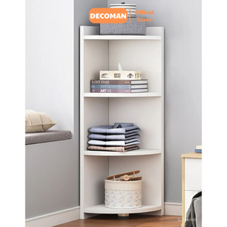 Kệ sách góc tường, kệ để đồ nhiều tầng để góc phòng ngủ, nhà bếp làm từ gỗ MDF cao cấp hiện đại DECOMAN - D57