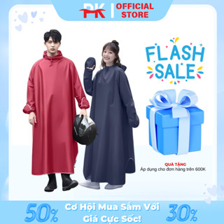 ( Hàng Loại 1 ) Áo mưa trùm đi xe không xẻ tà có kính chắn nước phong cách Nhật Bản vải dày cao cấp chống thấm tốt
