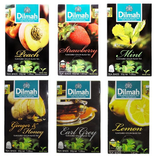 Trà dilmah đào/ dâu/ bạc hà/ hộp 20 túi lọc