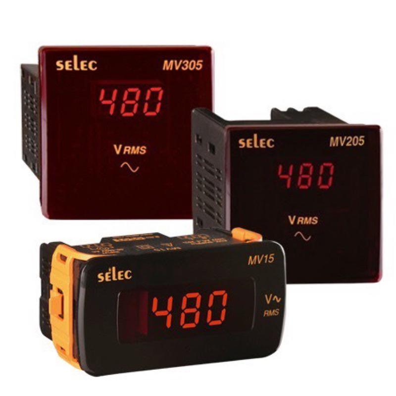 Đồng hồ đo điện MV305 mặt 96x96 SELEC