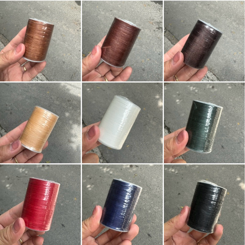 Chỉ sáp Galaces 0.8mm sợi dẹt ( khâu túi, ví, đan sợi, đan vòng tay)