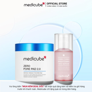 Set chăm sóc da cơ bản medicube Pore pad + Camu Camu Serum