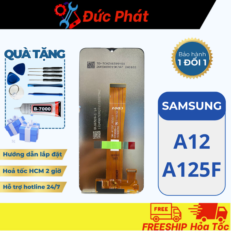 Màn Hình Thay Thế Samsung A12 ( A125F/ A127F ) / A12 cáp đa năng (A02 / A32-5G /M02/M32 5G /F12) (Tặng keo bộ sửa))