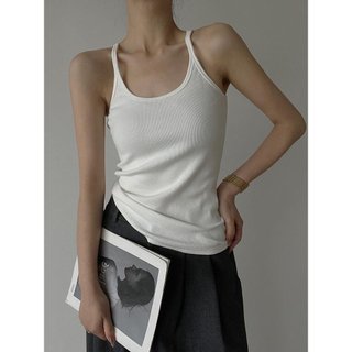 Áo 2 Dây Yếm Sau Lưng Thun Gân Basic Form Dài