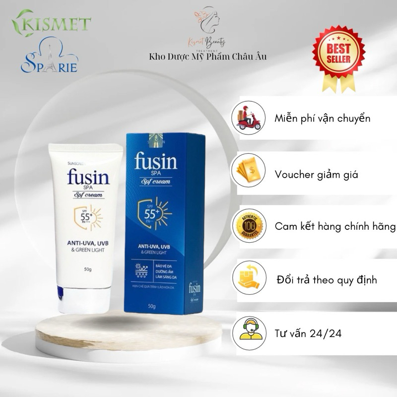 Kem chống nắng 6 in 1 FUSIN SPA SPF Sun Cream 55+ Tuýp 50g