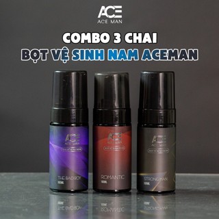 Set 3 chai bọt vệ sinh cho nam ACEMAN 100ml/chai 3 mùi hương nước hoa nam tính