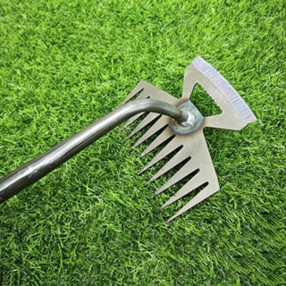 Cuốc Cào Đất, Ruộng Vườn, Nương Rẫy, Cây Xới Cỏ Dại 11 Răng Chuyên Dụng, Bồ Cào Nhổ Cỏ Dụng Cụ Làm Cỏ 2in1 Đa Năng