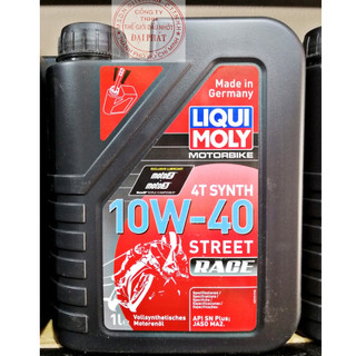 Dầu nhớt nhập khẩu 100% Liqui moly 10w40 street race chai 1L