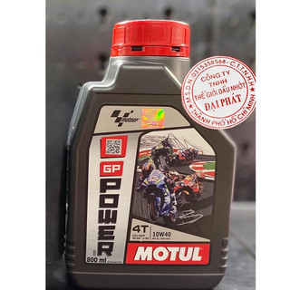 (Giảm giá đặc biệt) Dầu nhớt motul moto GP Power 10w40 MA2 chai 800ml
