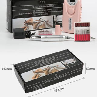 Máy mài móng tích điện kèm đủ phụ kiện dùng cho Spa, Nail máy cực khỏe Drill 101